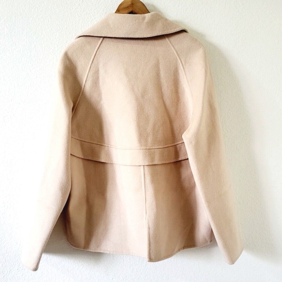 Unworn Belle & Bloom I'm Yours Wool Blend Peacoat in Pale Oat - Picture 5 of 8